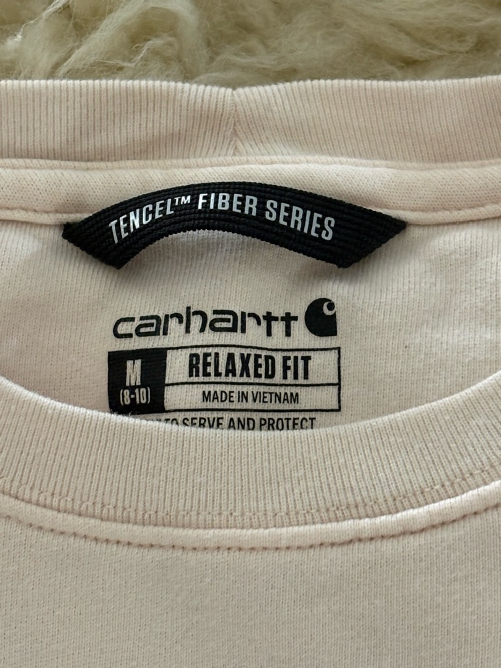 Carhartt Light Cream Crewneck Relaxed Fit Sweatshirt - Picture 5 of 5